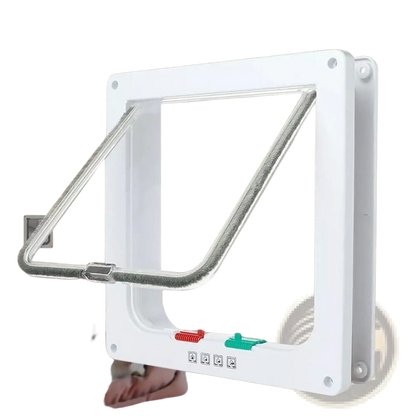 Xl Pet Door 4 Way Locking Magnetic Dog Cat Flap White