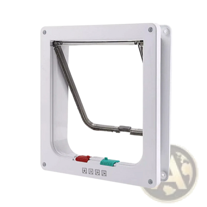 Xl Pet Door 4 Way Locking Magnetic Dog Cat Flap White