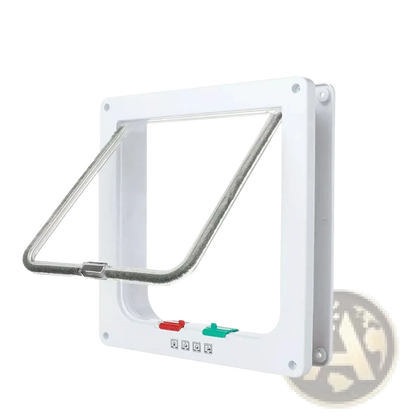 Xl Pet Door 4 Way Locking Magnetic Dog Cat Flap White